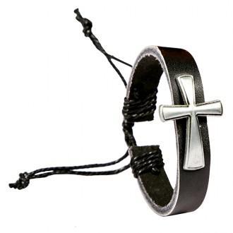 Armbånd - Faith Ancient Cross Leather Bracelet